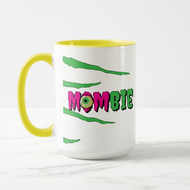 Caneca Mug de Dia de as Bruxas engraçado da MOMbie Ghouli (Esquerda)