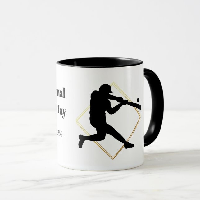 Caneca Mug de Dia de Baseball Profissional (Frente Esquerda)