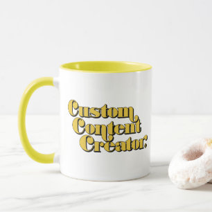 Caneca Mug de dois tons do Criador de conteúdo personaliz