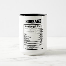 Caneca Mug de Fatos Nutricionais do Marido Personalizado