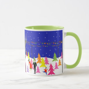 Caneca Mug de Fazenda da árvore de Natal