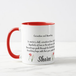 Caneca Mug de Flor Personalizado de Janeiro