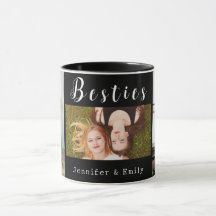 Mug de Foto Collage de Besties Modernos