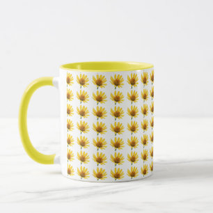 Caneca Mug de Foto de Flor Amarelo