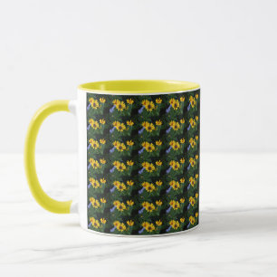 Caneca Mug de Foto de Flor Amarelo
