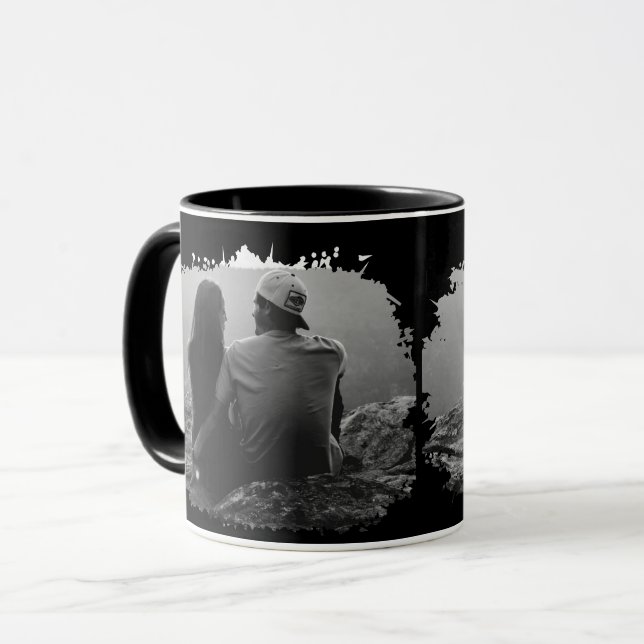Caneca Mug de Foto Personalizado Ambos os Lados 2 Fotos M (Frente Esquerda)