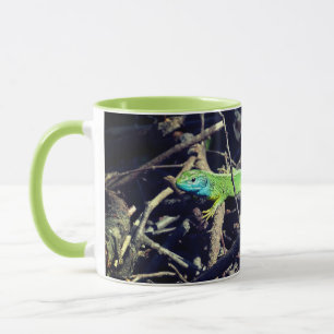 Caneca Mug de foto verde do Lizard
