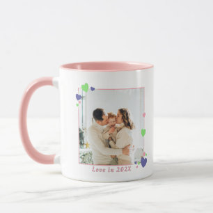 Caneca Mug de Fotografia da Família de Quadros de Cor Per