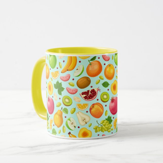 Caneca Mug de Fruta tropical (Frente Esquerda)