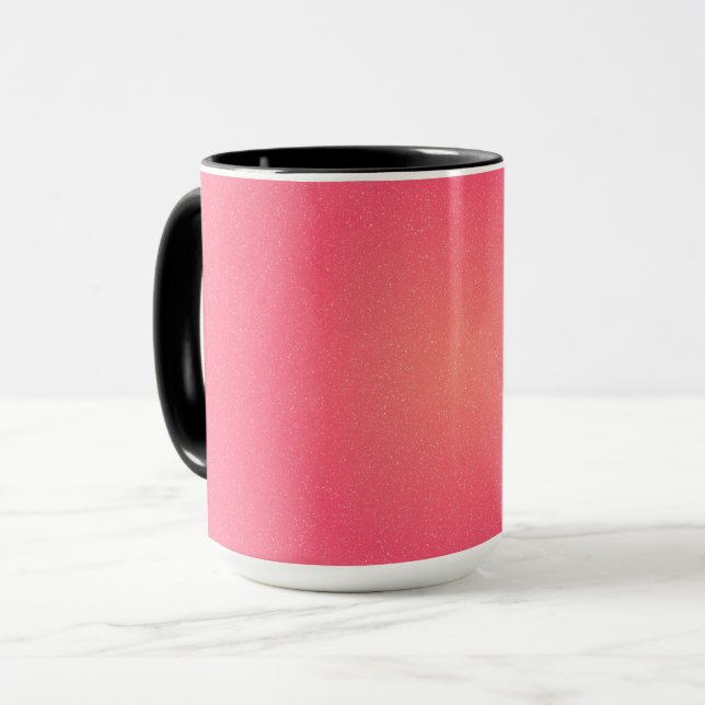 Caneca Mug de Gradiente Rosa Elegante com Estirpa Sutil (Frente Esquerda)