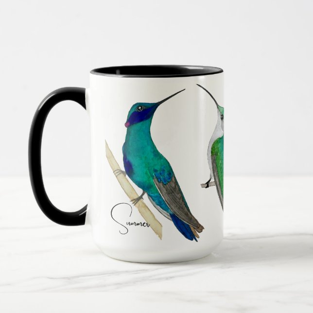 Caneca Mug de Hummingbird Personalizado (Esquerda)