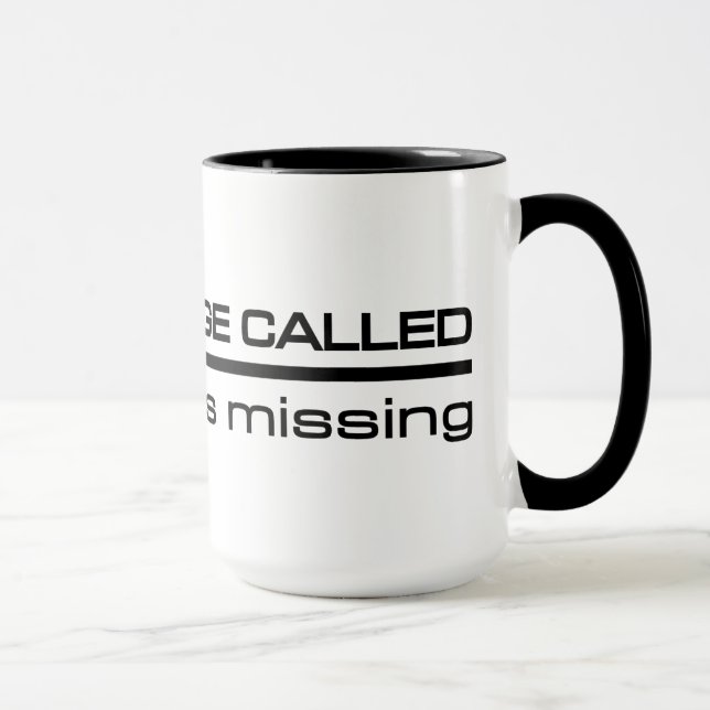 Caneca Mug de Idiota da aldeia - escolha estilo e cor (Direita)