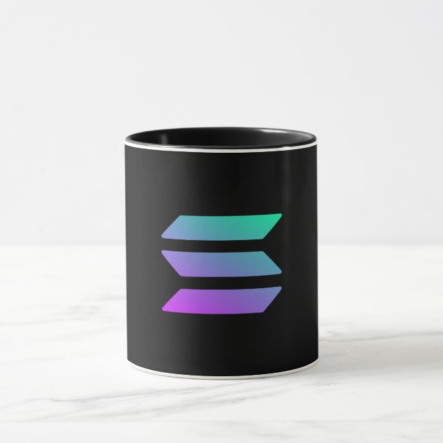 Caneca Mug de imagem somente do logotipo Solana (Centro)