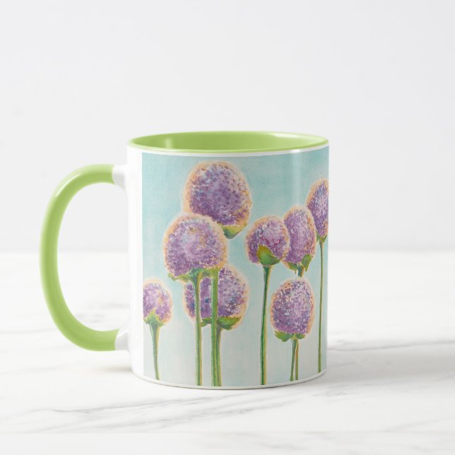 Caneca Mug de Jardim, Allium de Sensação Roxo (Esquerda)