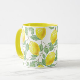 Caneca Mug de limão amarelo