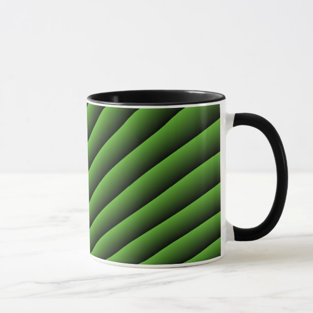 Caneca Mug de Linhas Verdes Hipopóticas (Direita)