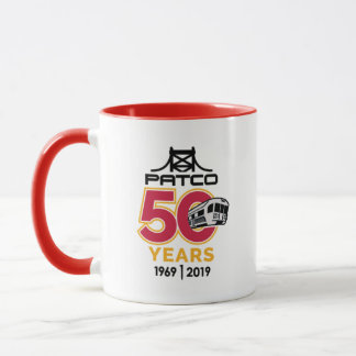Caneca Mug de logotipo do 50º aniversário do PATCO
