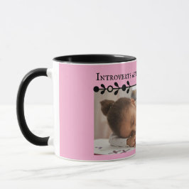 Caneca Mug de Memória Rosa Introduvertida