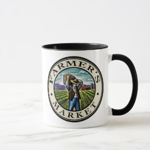 Caneca Mug de mercado do agricultor