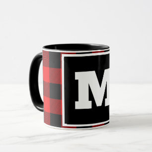 Caneca Mug de Natal de búfalo vermelho personalizado