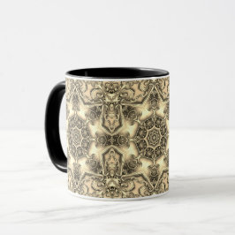 Caneca Mug de Natal Decorativo Dourado