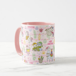 Caneca Mug de Natal Tropical