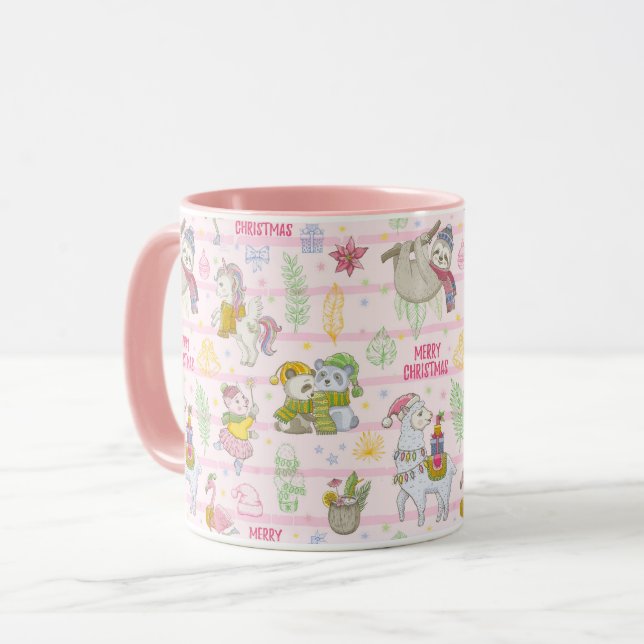 Caneca Mug de Natal Tropical (Frente Esquerda)