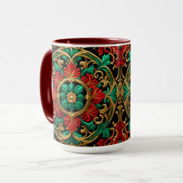Caneca Mug de Natal Vermelho Verde