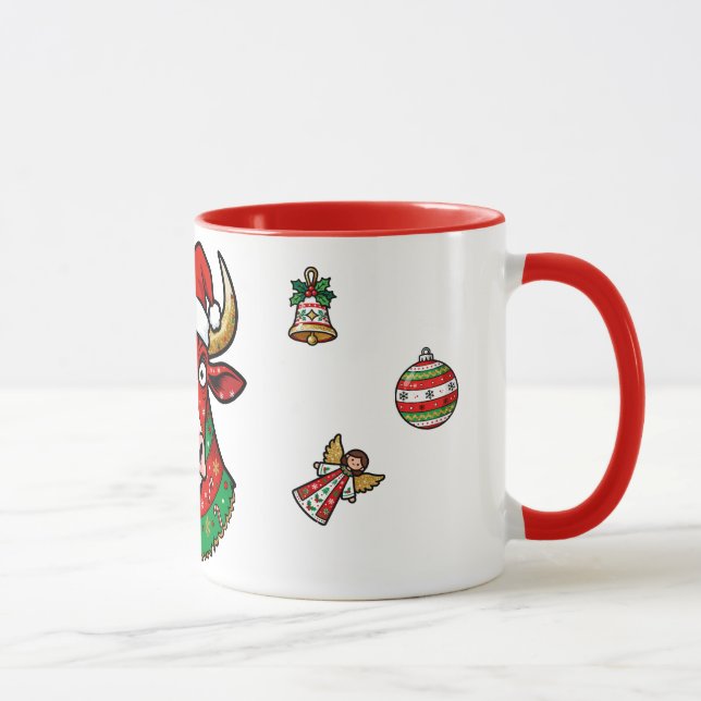 Caneca Mug de Noël vache rigolote – Mug festif (Direita)