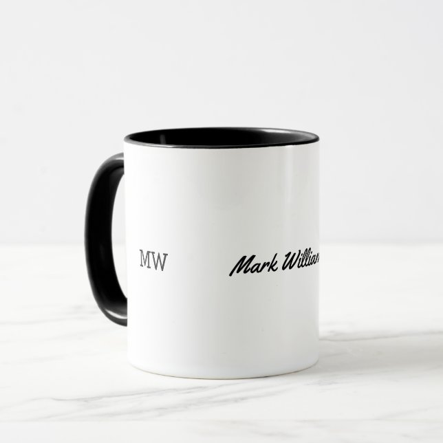 Caneca mug de nome masculino / ideia personalizada para h (Frente Esquerda)