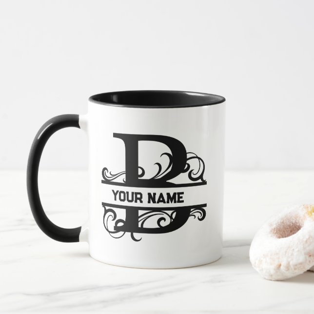 Caneca Mug de nome personalizado | Nome personalizado (Com Donut)