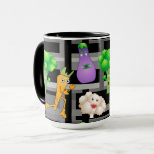 Caneca Mug de padrão de jardim