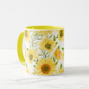 Caneca Mug de Padrão Floral Feminina