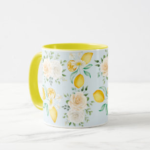 Caneca Mug de Padrão Floral Feminina