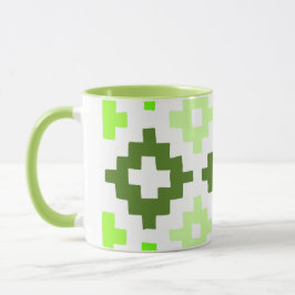 Caneca Mug de padrão verde