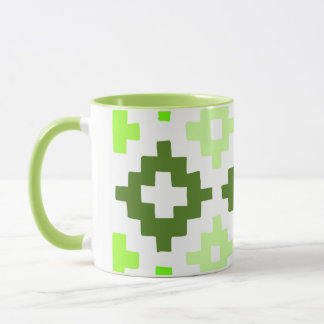 Caneca Mug de padrão verde