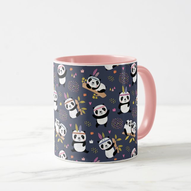 Caneca Mug de Pandas Cuecas (Frente Esquerda)