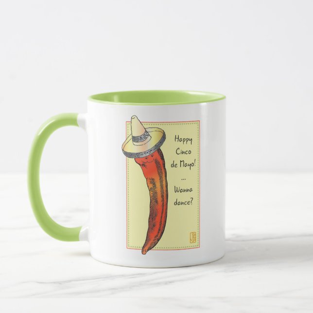 Caneca Mug de Pepper Cinco de Mayo Chili (Esquerda)
