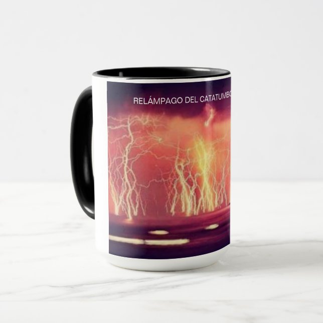 Caneca Mug de Relámpago del Catatumbo- Venezuela. (Frente Esquerda)