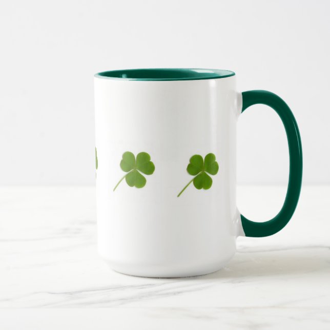 Caneca Mug de Shamrock Verde (Direita)