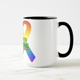 Caneca Mug de Suporte de Direitos Iguais, escolha estilo 