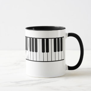 Caneca Mug de teclado para piano