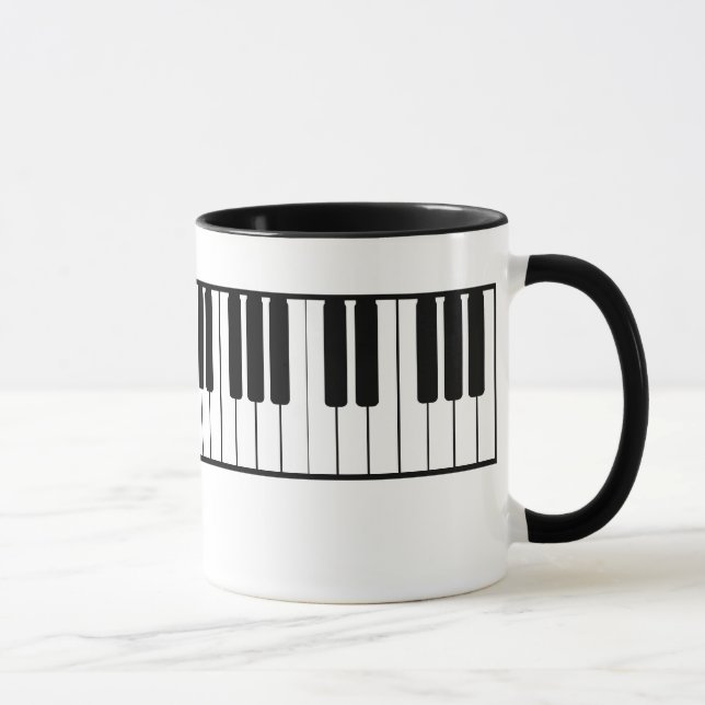 Caneca Mug de teclado para piano (Direita)