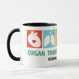 Caneca Mug de transplante de órgão personalizável