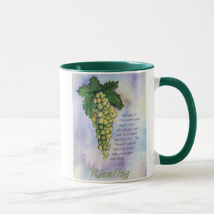 Caneca Mug De Uva De Vinho Em Riesling