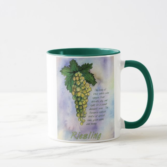 Caneca Mug De Uva De Vinho Em Riesling (Direita)