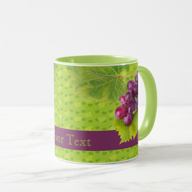 Caneca Mug de Uva Roxa (Frente Esquerda)