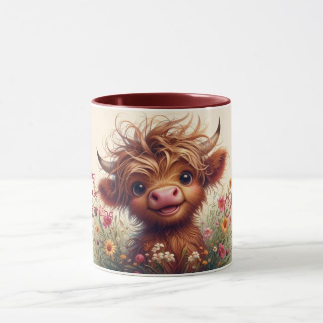 Caneca Mug de Vaca Highland Personalizada com Duas Tonela (Centro)