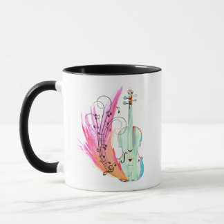 Caneca Mug de Violino Bonito