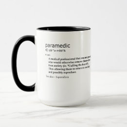 Caneca Mug - Definição de paramédico - 15oz